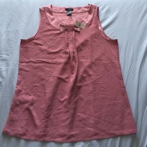 Ann Taylor pink bow layering tank