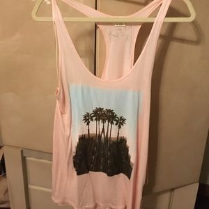 O'Neill Size L Paradise Racerback tank in pink