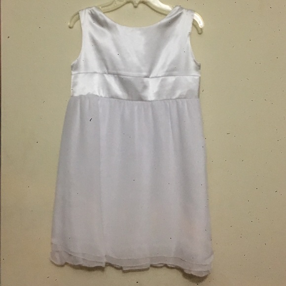 Girl's White Formal Dress - Picture 3 of 4
