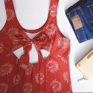 Madewell Silk Bow Back Tank