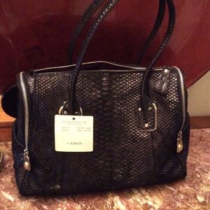 B MAKOWSKY WHITNEY SNAKE SATCHEL