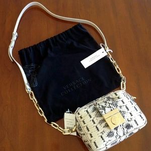 VERSACE COLLECTION SNAKE SKIN CROSSBODY