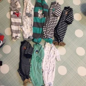 20 Baby boy sleepers/henleys