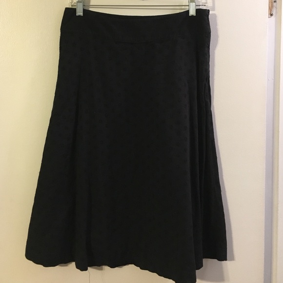 Gap black eyelet skirt