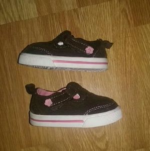 BNWOT ADORABLE BABY GIRL CORD VELCRO SHOES