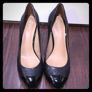 Ann Taylor Marla Quilted Leather Block Heel