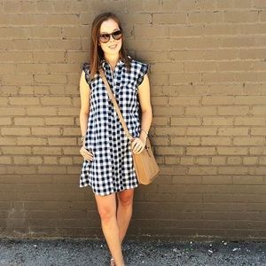 Anthropologie Checked Dear Creatures Dress
