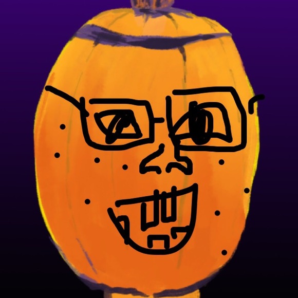 Halloween pumpkin head