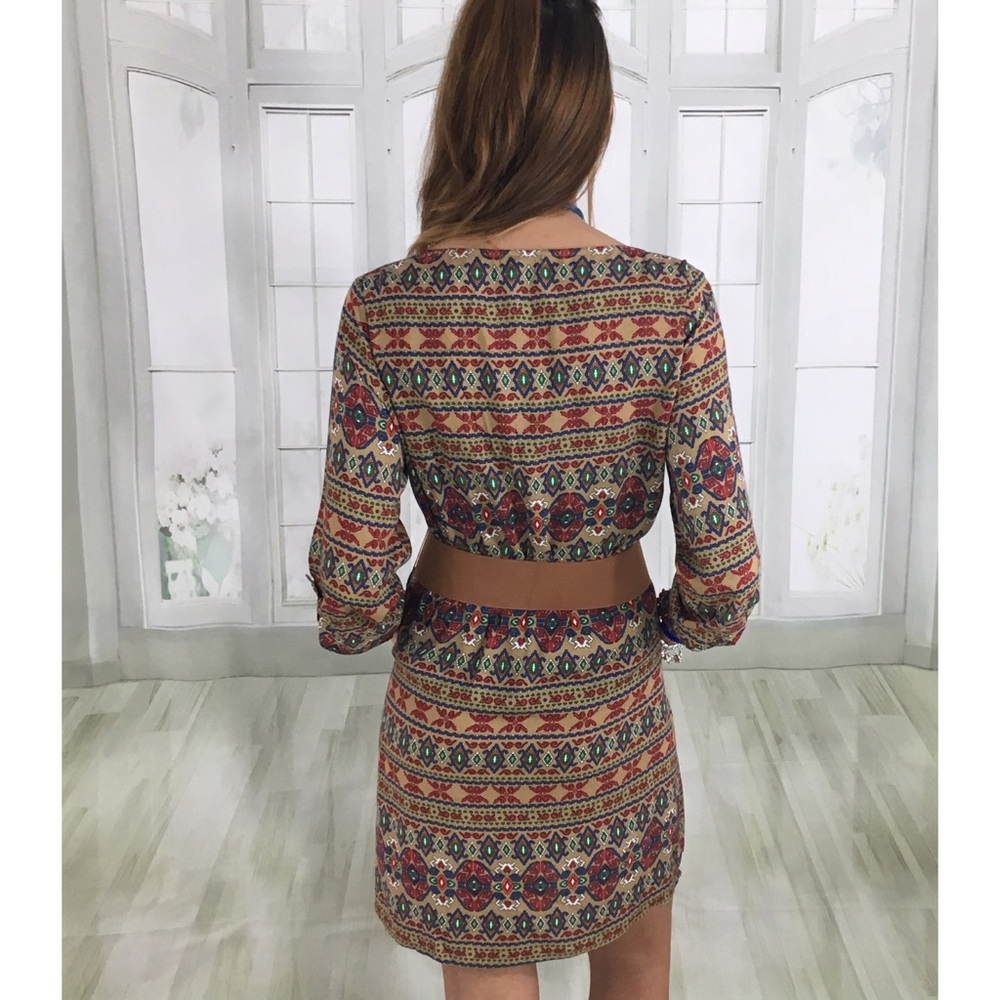 Belted Shift Dress - Picture 3 of 3