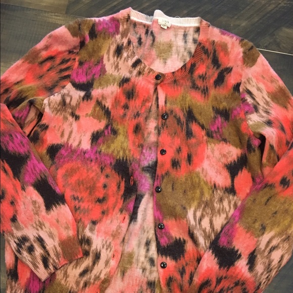 J. Crew Multi Colored Cardigan