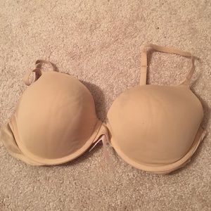 VS Pink nude push - up bra