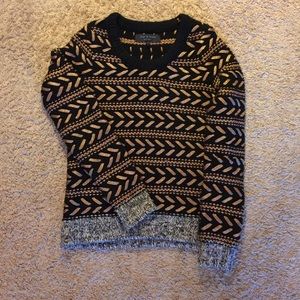 rag & bone sweater, bronze metallic