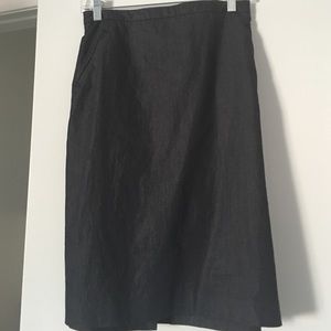 Dark navy pencil skirt
