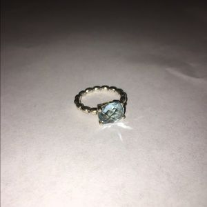 Pandora ring- blue topaz