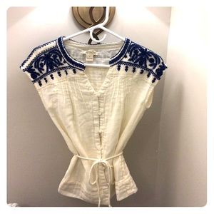 Embroidered top