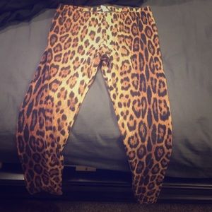 Cheetah print leggings