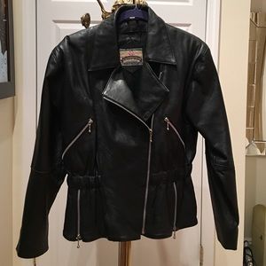 Vintage Authentic Leather Biker Jacket - from 80's