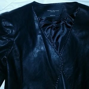 Cropped Leather Jacket