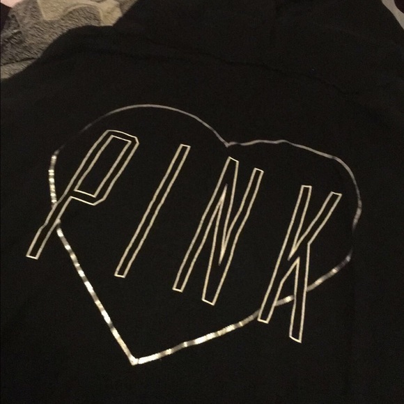 Pink off the shoulder hoodie
