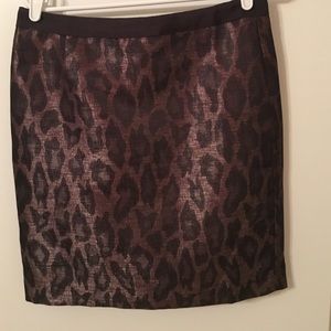 Ann Taylor animal print skirt