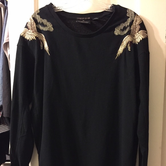Maison Scotch black oversized sweatshirt