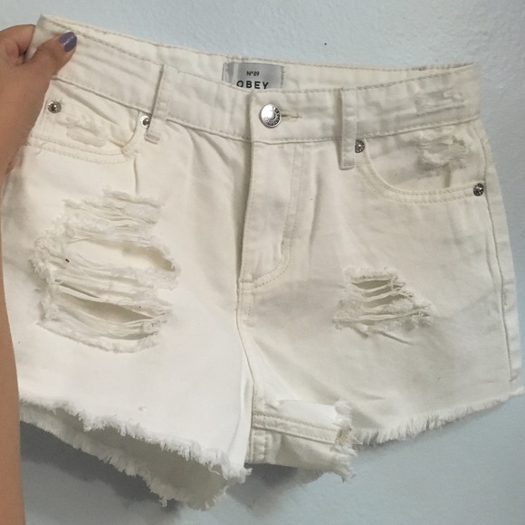 Really cute obey high wasted shorts