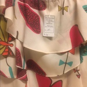 NWT Judith March strapless shirt