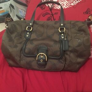 Coach bag with strap