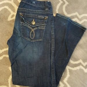 Calvin Klein Lean Bootcut Jeans, size 12.