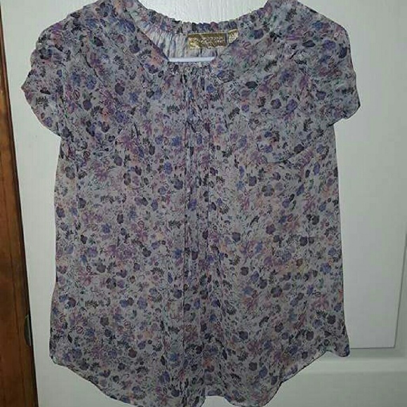 Candies Floral Dress Shirt XL