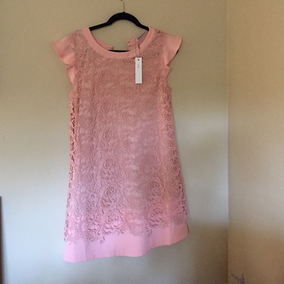 Lace coral dress