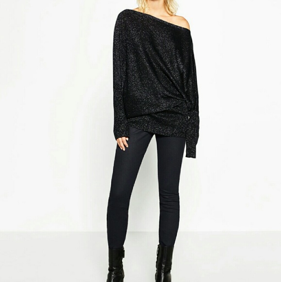 Zara knit A-symmetrical sweater - Picture 3 of 3