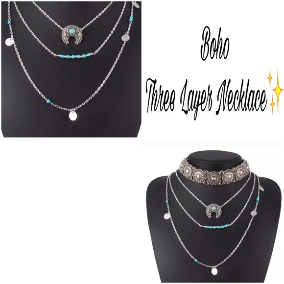 SALE❣️ New✨ Boho Three Layer Necklace ✨😍 - Picture 4 of 4