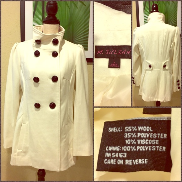 Winter White Pea Coat