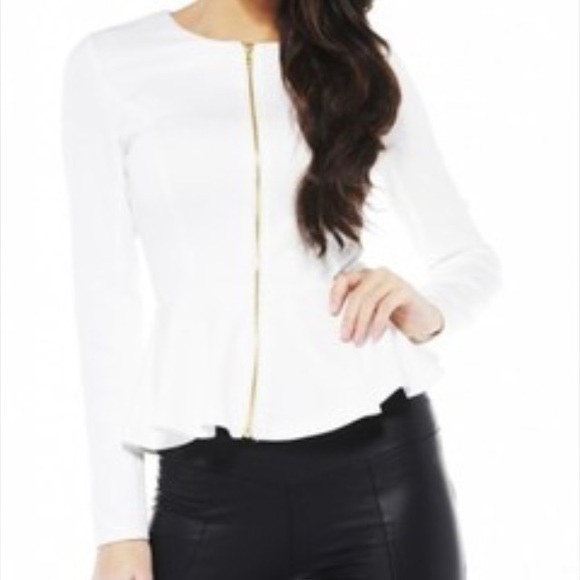 White peplum top Venus