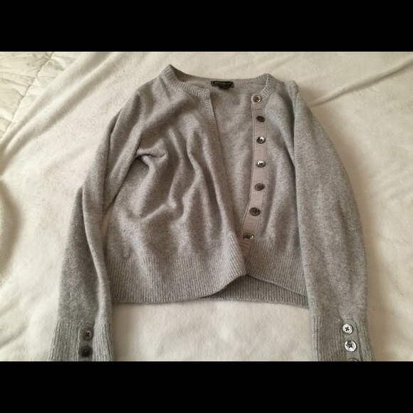 Eddie Bauer silver cardigan