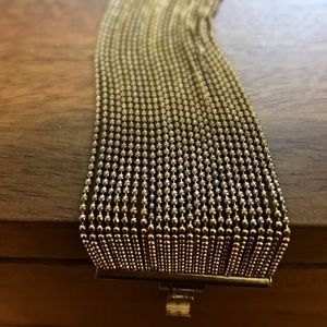 Gold Waterfall Cuff Bracelet