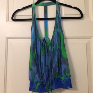 BEBE fringe top
