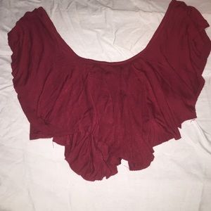 Charlotte Russe flowy crop top