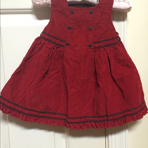 Adorable red corduroy Gap dress