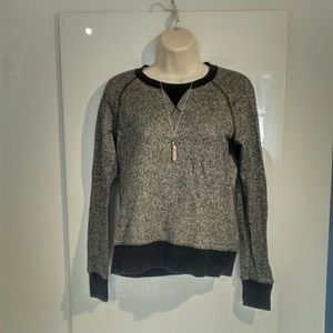 Mossimo Heather Black/White Lounge Sweater