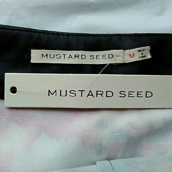 Mustard Seed Floral Asymmetric Skirt NWT - Picture 3 of 3