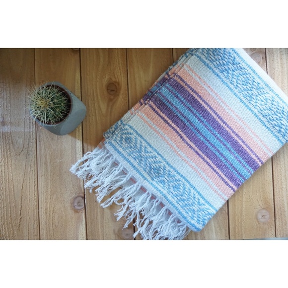 Mexican Blanket - pink pastels