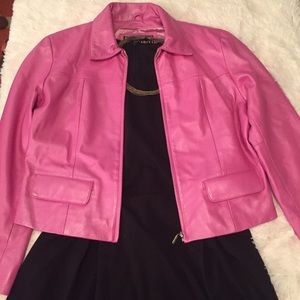 Sexy Pink leather jacket !