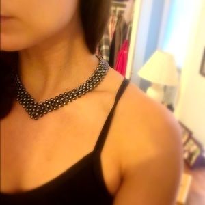 Iridescent Beaded Choker