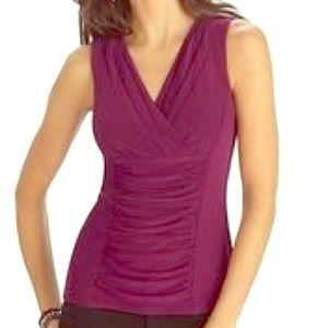 ✨NWT✨ WHBM Burgundy Sleeveless Top