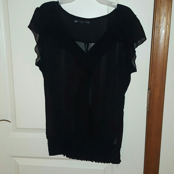 Maurices Black Blouse M