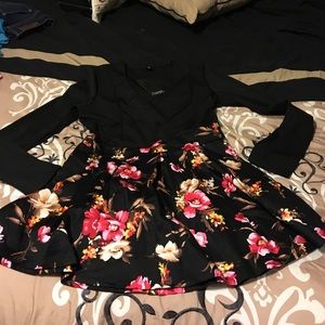 Long sleeve floral dress
