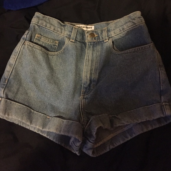 American apparel high waisted shorts