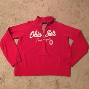 Ohio state half zip sweatshirt